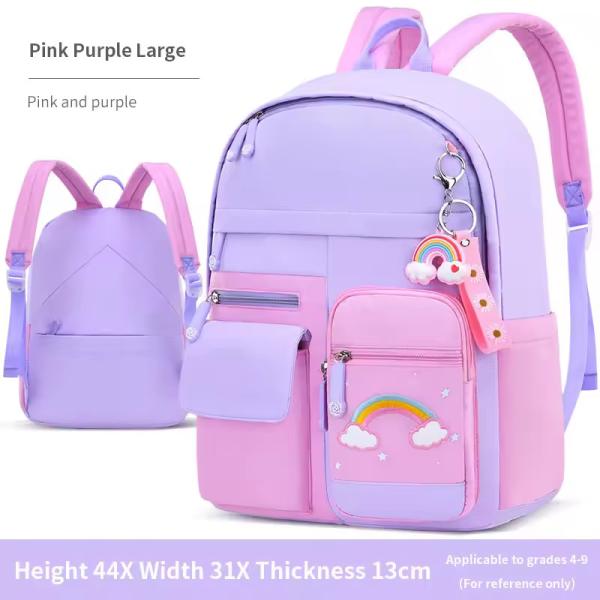 Little Kids School Bag Large Capacity Colorful Pink Custom Logo Backpack for Children