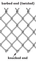 3.76mm - 50x50mm chain link fence Cyclone Fence For Sale