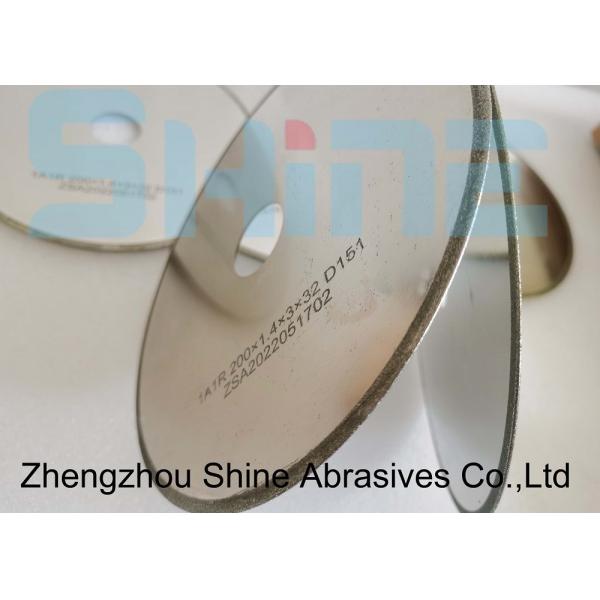 Continuous Rim 1A1R Electroplated Diamond Cutting Wheels For Stone