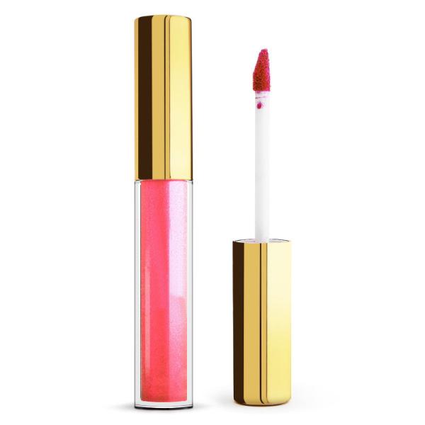 Цвет лоска 30 продуктов макияжа губы запаха плода в губной помаде яркого блеска запаса металлической