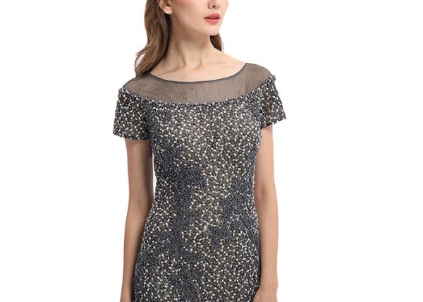 Women ' S Mermaid Elegant Long Sleeve Evening Dresses Lace V - Neck Dress For Party Gowns