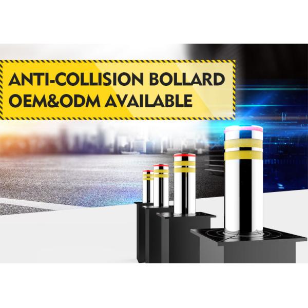 60dB Low Noise 304 Stainless Steel 3.7KW System Dynamic Power Automatic Rising Bollards for Driveway Security