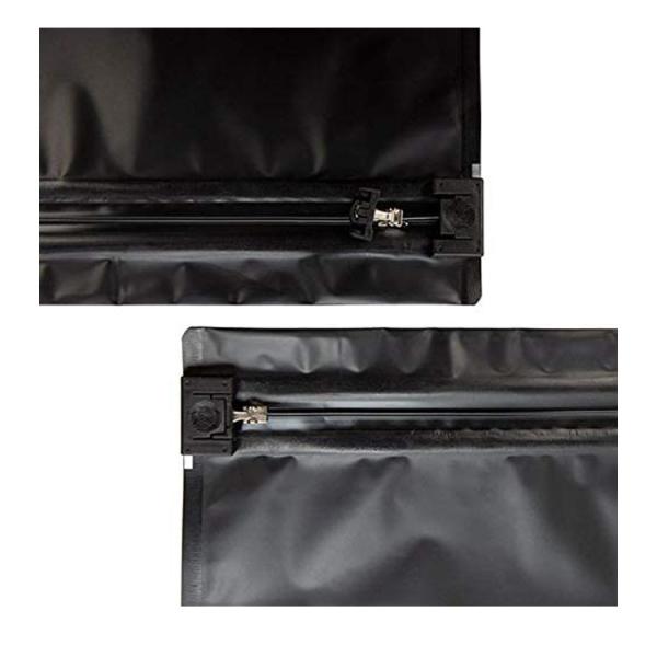 Aluminum Foil Matte Black Plastic Slider k Mylar Bags Childproof Exit Packaging