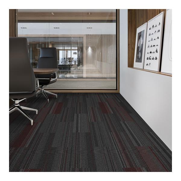 O tapete de nylon longo telha 10x40 a polegada Grey With Some Color Line