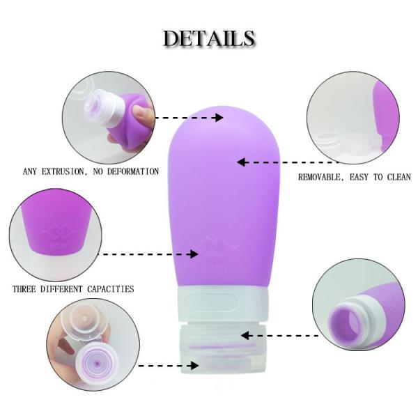 Контейнеры перемещения силикона 90ml выжимкы Refillable