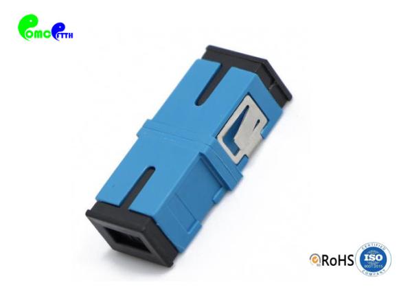 Optical Fiber Adapter High Performance SC SX SM Flangeless / Reduced Green Blue Color Plastic Adapters