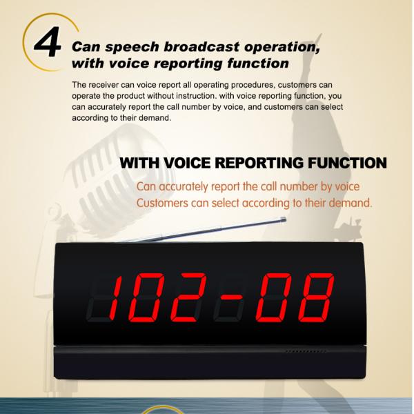 Camareiro sem fio de longa distância toque para restaurantes, hotéis, cafés, hospitais