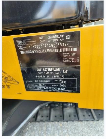 Second-hand CAT307 excavator with low price and excellent quality Bucket capacityUD0.33m³ Machine weight7023 kg - 7470kg