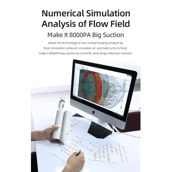 Powerful 8000PA 150W Handheld Car Wash Vacuum Cleaner Cordless Foldable and Rechargeable