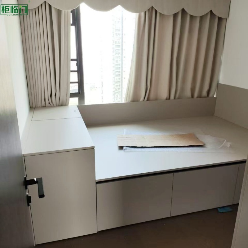 Aluminum Bedroom Storage Cabinet Multifunctional Tatami Bed Formaldehyde Free