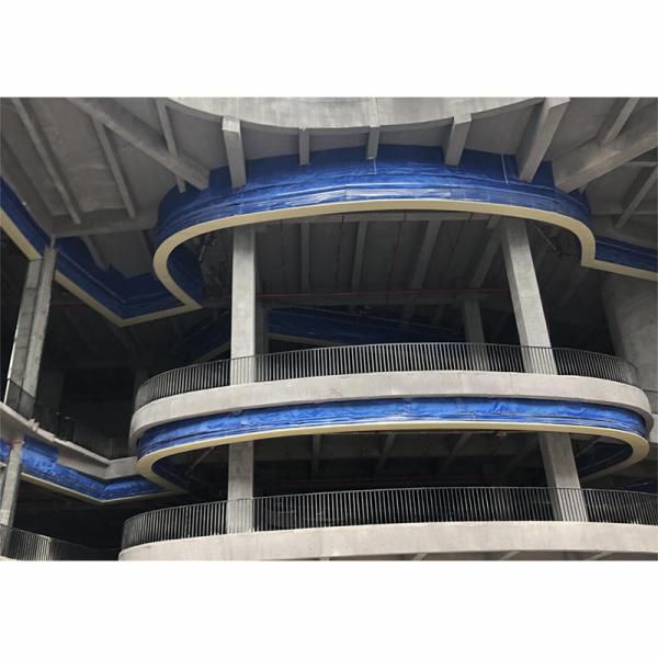 Industrial Automatic Blue Lnorganic Fire Roller Shutter Wall Mounted Rolling Design GB14102-2005 Compliant.