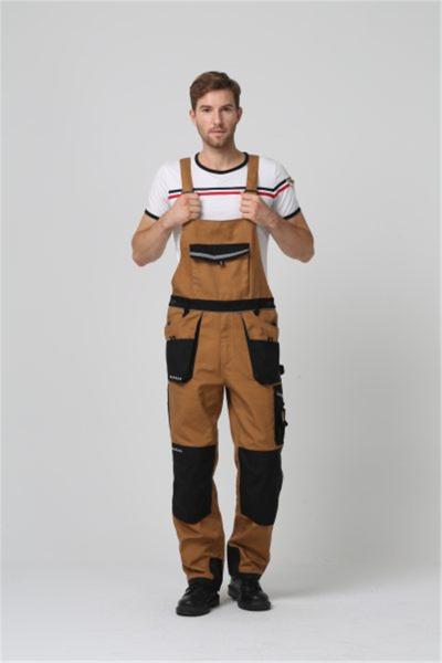 Left Hammer Loop Mens Work Bib trousers, 320gsm Workwear Bib Pants