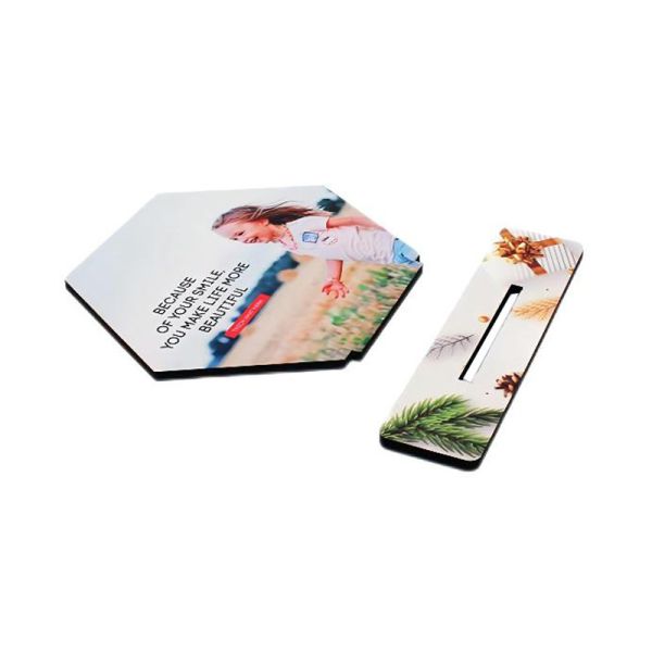 Customized Mdf Photo Frame Hexagon Shape Sublimation Mdf Photo Frame Blanks