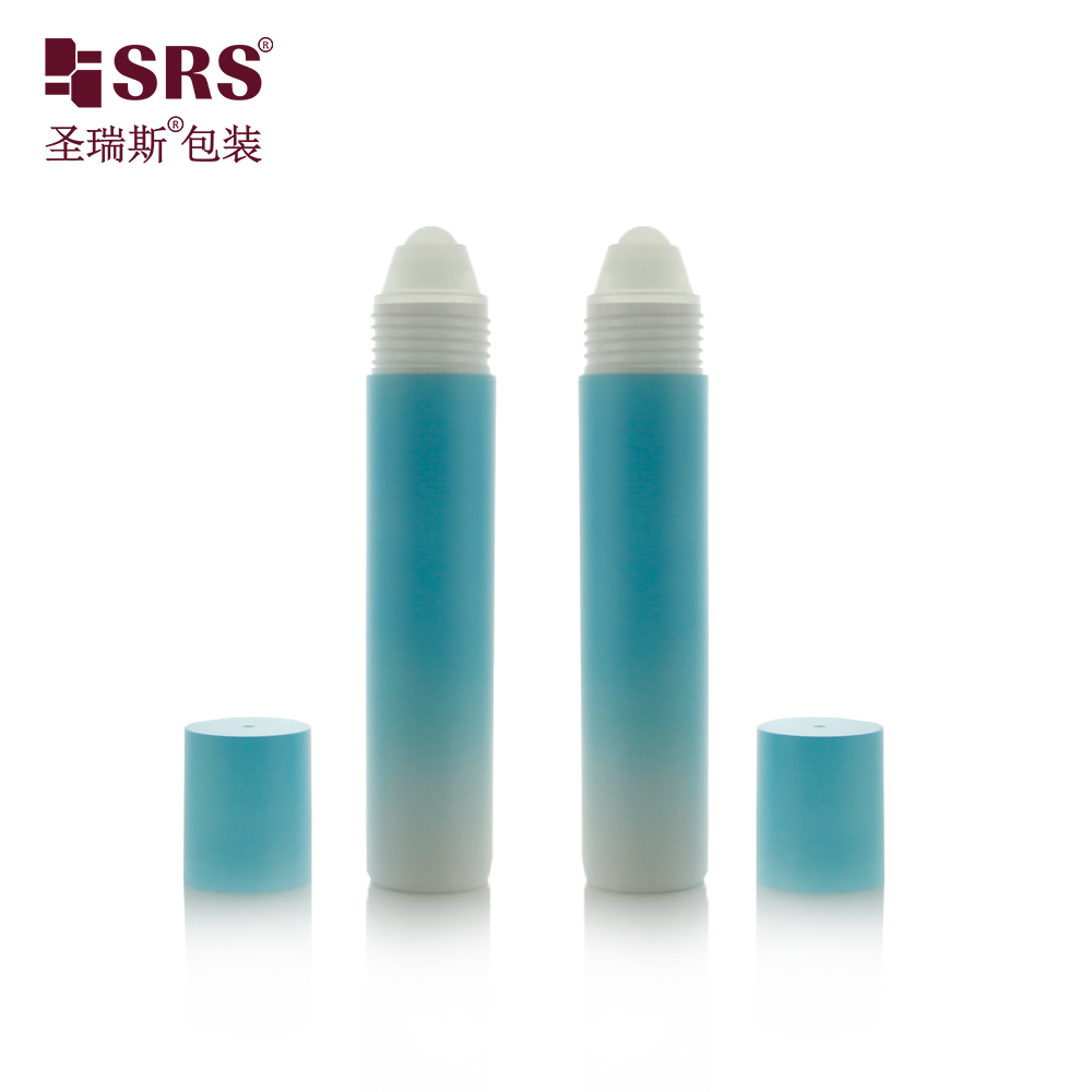 Custom Logo Empty 20 ML Plastic Roll‑on Container Cosmetic Oil Bottle With Plastic Ball