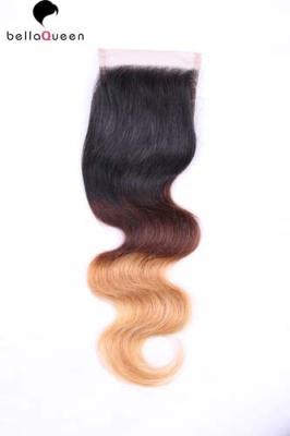 O cabelo humano brasileiro não processado dois tonifica 8-20 a polegada 20-40g 1B/27