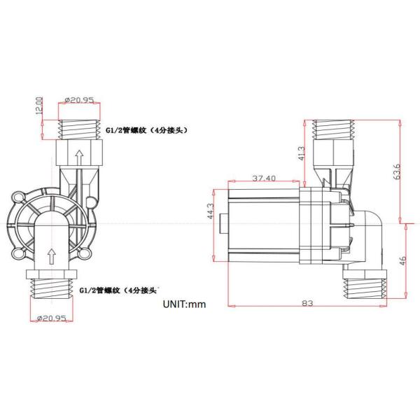 Panneau de moteur sans balais 24V CC pour mini pompe de circulation d'eau chaude JQ-P4502