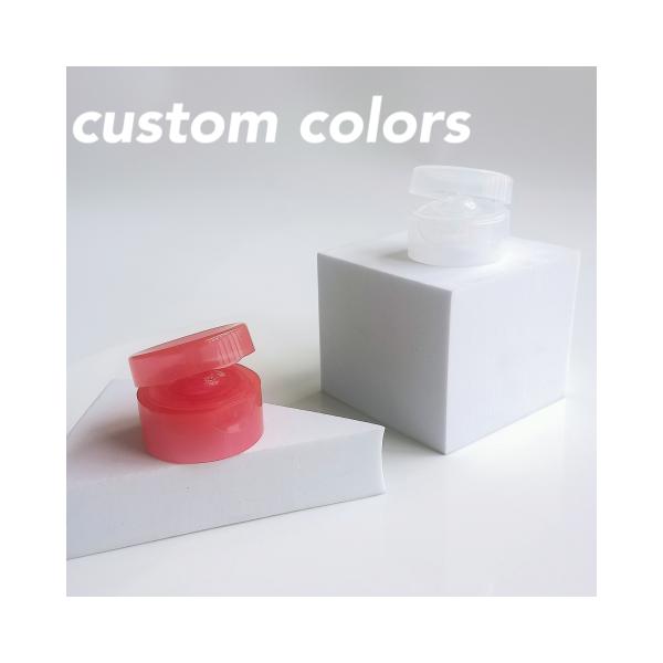 Бутылки 22 мм Прозрачные цилиндрические двойные стены Пластиковая крышка для индивидуального цвета