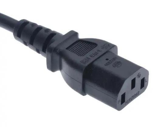 Plug European AC Power Cords 250V Lightweight Straight IEC C13 Power Cords