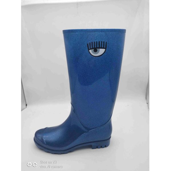 Femme PVC Slip On haut Glitter Bottes de pluie étanches OEM ODM Service