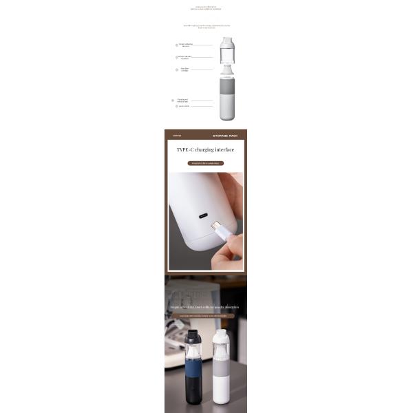 Eco-Friendly Small Rechargeable Desktop Coffee Powder Cleaner for Countertop Cleaning