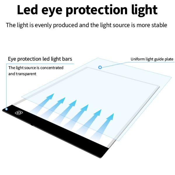 Led Component Light Source Ultra Slim Dimmable Table Trace Board Pmma Acrylic Led Light Pad For Diamond Painting Drawing