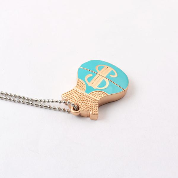 Ожерелье с кристаллической USB-наконечкой 128 Гб Подарок для дамы и детей Рождество и праздник