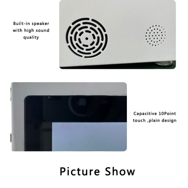 high quality multi touch 43 inch transparent advertising display price