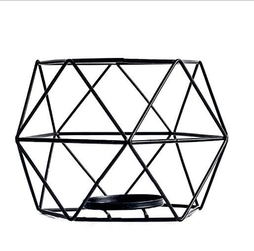 3.9 Height Nordic Candlestick , Metal Mesh Nordic Candle Holder