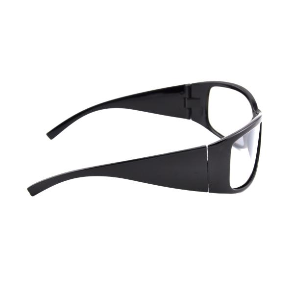 Long Time Use Linear Polarized 3D Glasses Anti Scratch Film Black Frame