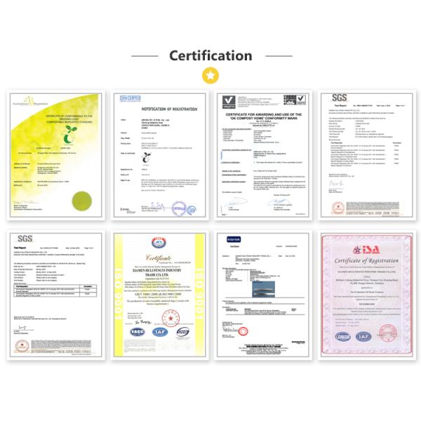 Eco PLA 100% Biodegradable Corn Starch Compostable Plastic Zipper Bag,Resealable PLA Biodegradable Poly D22/EPI PAC Bag