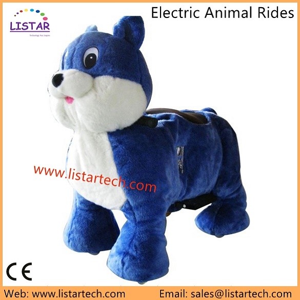High Quality Motorized Plush Riding Animals, Animal Rides Kids Electric Cars Plush Toy