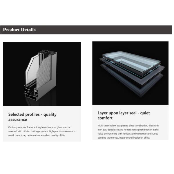 Narrow Frame Aluminium Pivot Doors Ventilating Two Sides Folding