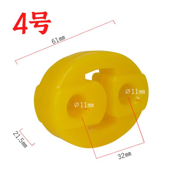 Rubber Accessories  Automotive Suspension Rubber Parts Shockproof Suspension Two Hole Lifting Lug Automotive Rubber