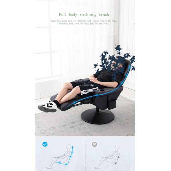 White Racing Style PU Leather Ergonomic Seat Swivel Gaming Sofa for Office