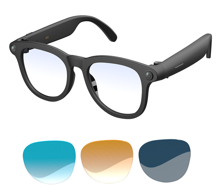 Bluetooth 6.0 Smart Sunglasses with Camera & Real-Time Translation, Type-C Rechargeable