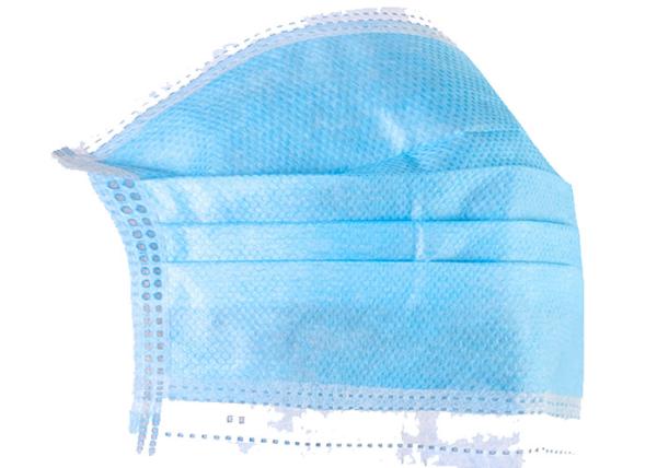 Máscara médica descartável não tecida de 3 dobras, máscaras dentais Hypoallergenic para o hospital