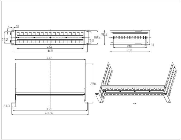 19-inch Rack Mount for DIN-rail products