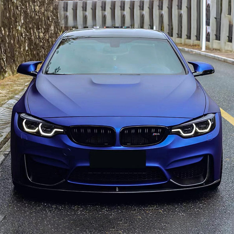 Matte Chrome Blue  Car Wrap Vinyl Full Body Wrap Car Vinyl 3m Matte Blue Vinyl Wrap Electroplating Color Changing Film