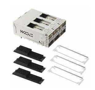RCP 2X3 HSNK 228P RA Optical Fiber Transceiver de ZQSFP+ 2299924-3