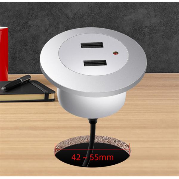 1 Ports Embedded Circular USB Type-C Socket for Charging Household Appliances 58*31MM