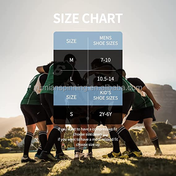 Padded Rugby Soccer Player Socks For Sports Function In Customized Colour