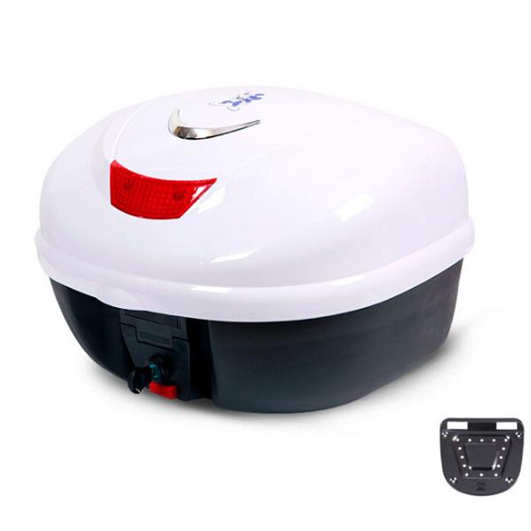 PP Tail Motorbike Food Delivery Box , Customized Motorcycle Courier Box