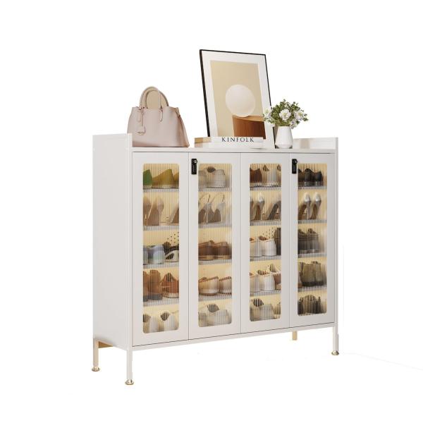 Simple Indoor Multi-Layer multi-Functional Steel Shoe Cabinet For Home Entrance, Home Exterior Door, Elevator Aisle