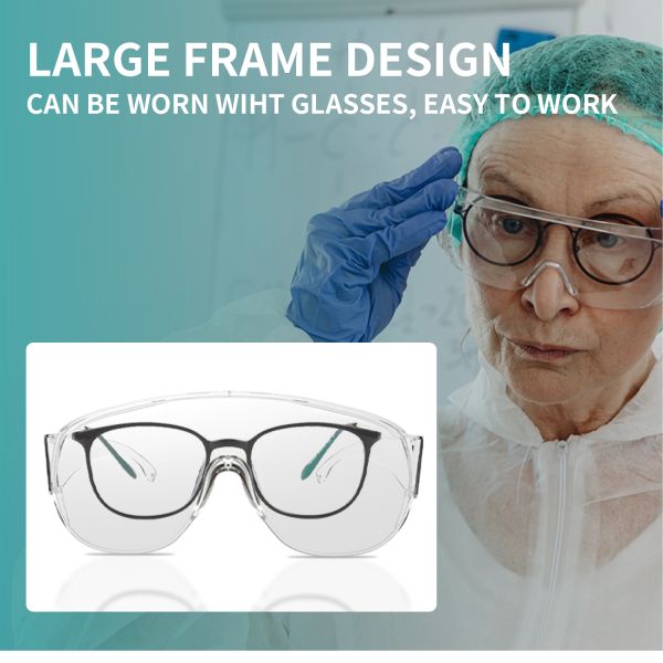 HD Safety Goggle Window Professional Anti-fog Protective Goggles Industrial Anti-fog Eye Protection Eyewear Safety Glasses