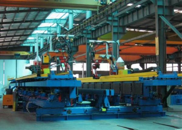 120 Kw H Beam Welding Line / Welding Machine Assembly H Beam Metal Sheet