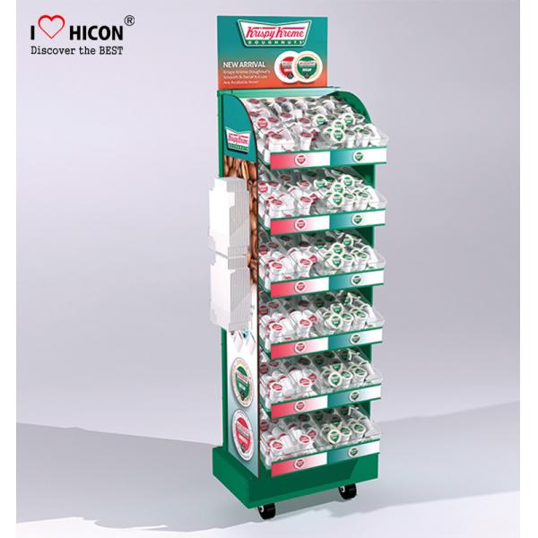 Drive Sales Food Store Supply Metal Display Rack Tiered Crisp Sauce Display Stands