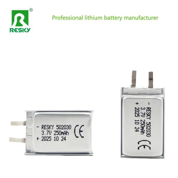 Rechargeable Lifepo4 Battery Cell 502030 3.7v 250mAh 0.925wh Power Lithium Ion Polymer Battery
