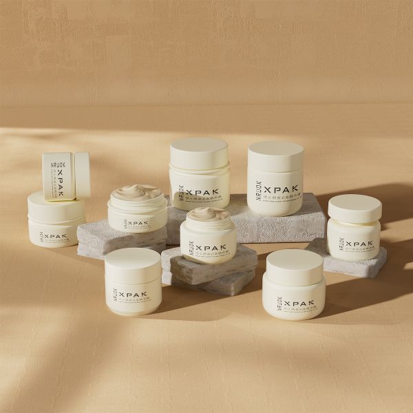CE Approved PET Plastic Cosmetic Jar with Screw Cap and Customizable Color for Spa and Salon Use