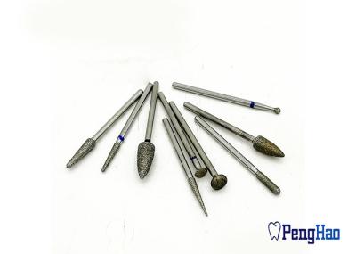 HP Diamond Bur Electroplated Type For Dental Lab Ceramic Grinding / Polishing