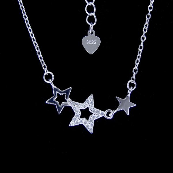 Элегантное ожерелье бабочки серебра камня Кз дизайна для настоящего момента годовщины